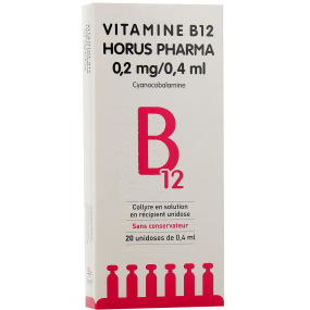 Horus Pharma Vitamine B12 Collyre 0,5 pour mille