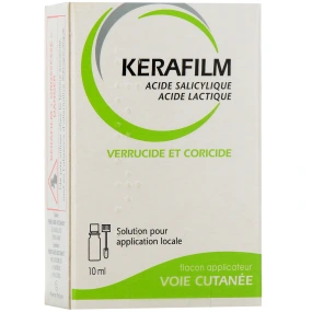 Kérafilm solution pour application locale voie cutanée