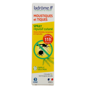 Ladrôme Spray Répulsif Moustiques et Tiques