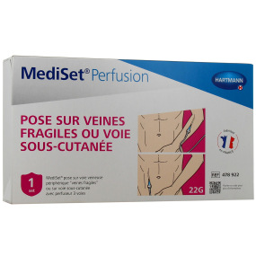 Mediset Perfusion Pose sur Veines Fragiles ou Voie Sous-Cutanée