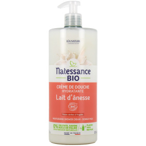 Natessance Bio Crème de Douche Hydratante Lait d'ânesse