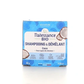 Natessance Shampooing & Démêlant Solide Coco Bio