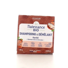 Natessance Shampooing & Démêlant Solide Karité Bio