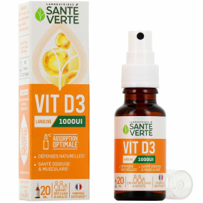 Santé Verte Vitamine D3 1000 UI