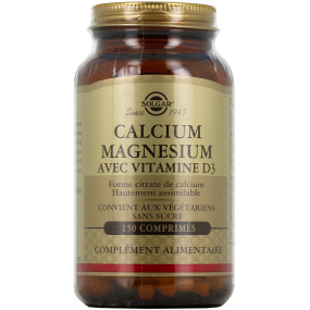 Solgar Calcium Magnésium avec Vitamine D3