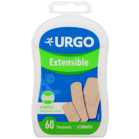 Urgo Extensible 60 Pansements 3 Formats avec Antiseptique