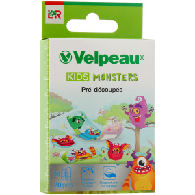 Velpeau Kids Monsters Pansements Pré-découpés