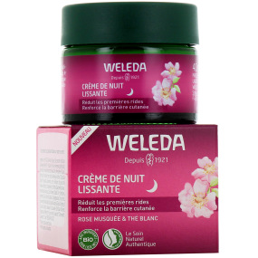 Weleda Crème de Nuit Lissante Rose Musquée et Thé Blanc