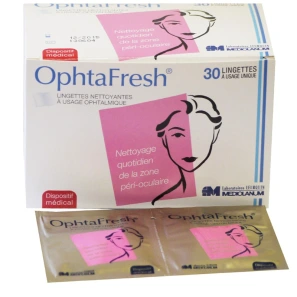 OphtaFresh lingettes nettoyantes pour les yeux