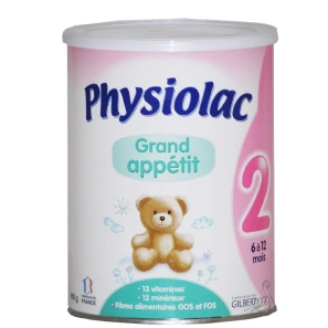Physiolac 2 Grand appétit 6 à 12 mois