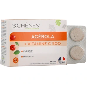 3 Chênes Acérola Vitamine C 500