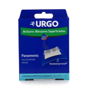 Urgo Pansements Waterproof Brûlures & Blessures Superficielles