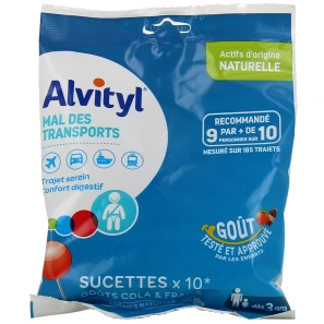 Alvityl Sucettes Mal des Transports