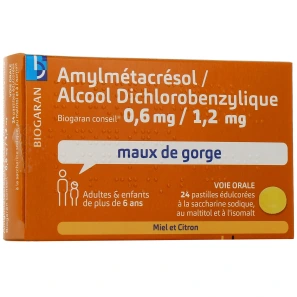 Amylmetacresol / Alcool dichlorobenzylique