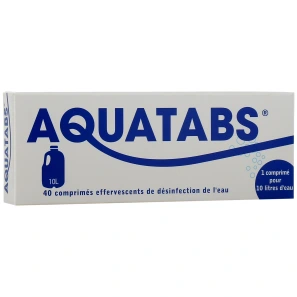 Aquatabs Désinfection de l'eau comprimés effervescents