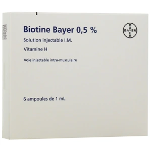 Biotine 0,5% 6 ampoules