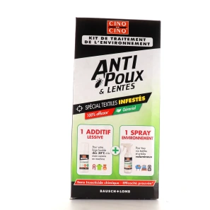 Cinq sur Cinq Anti-Poux et Lentes Kit de traitement de l'environnement