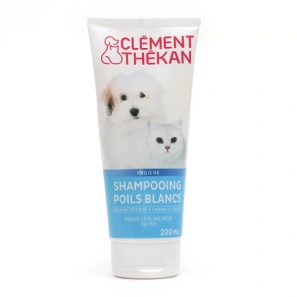 Clément Thékan Shampooing Poils Blancs Chien et Chat