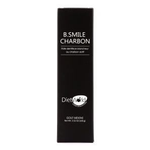 Diet World B.Smile Dentifrice Blancheur Charbon Actif Goût Menthe