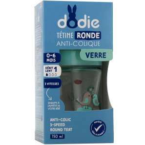 Dodie Biberon Verre Anti-Colique 0-6 mois