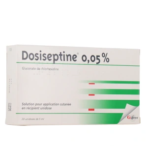Dosiseptine 0,05% Solution Antiseptique en unidoses