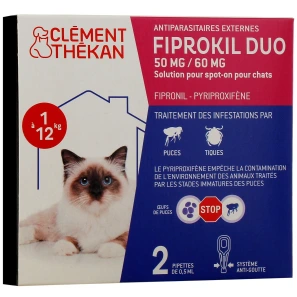 Fiprokil Duo Chat Spot-On Antiparasitaire