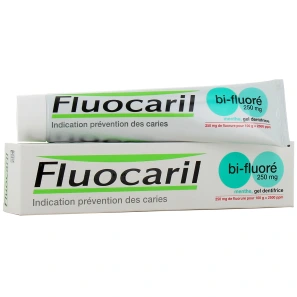 Fluocaril Bi fluoré 250 mg Gel menthe