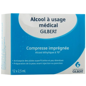 Gilbert Compresses d'alcool
