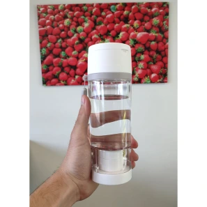 Gourde avec Pilulier, Broyeur et Coupe-comprimé