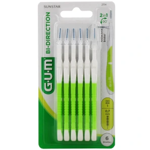 Gum Bi-Direction Brossettes interdentaires 6 Brossettes