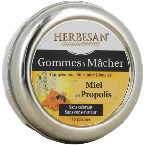 Herbesan Gommes à Mâcher Miel Propolis