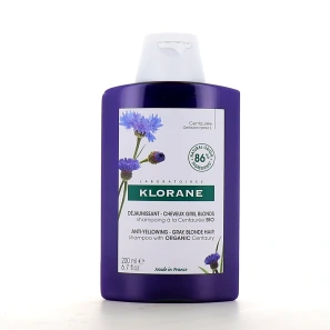 Klorane Shampooing Déjaunissant à la Centaurée Bio
