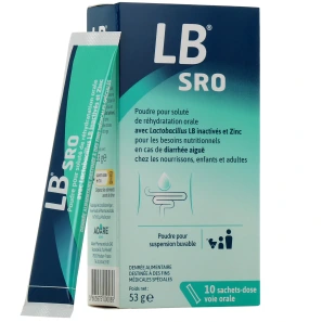 LB SRO Poudre pour Soluté de Réhydratation Orale