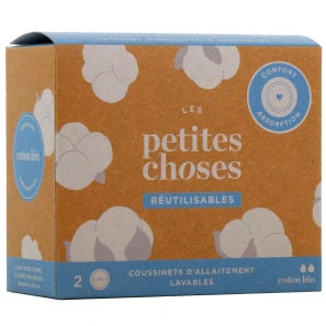 Les Petites Choses Coussinets d'allaitement lavables Coton Bio