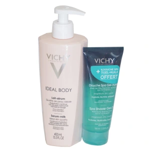 Lot Vichy Idéal Body Lait-Sérum + Douche Spa Gel-Huile OFFERT