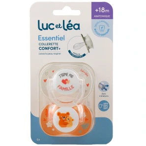 Luc et Léa Duo de Sucettes anatomiques 18 mois et plus