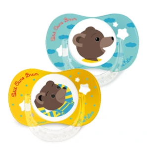 Luc et Léa Duo de Sucettes Petit Ours Brun