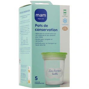 MAM Pots de Conservation pour Lait Maternel
