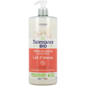 Natessance Bio Crème de Douche Hydratante Lait d'ânesse