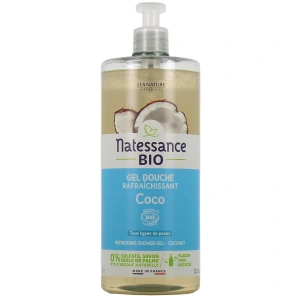 Natessance Gel douche rafraîchissant Eau de Coco