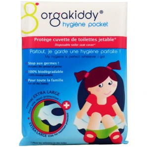 Orgakiddy Protège Cuvette de Toilettes Jetable