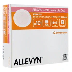 Allevyn Gentle Border Lite Oval Pansement Hydrocellulaire