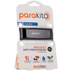 Parakito Bracelet Anti Moustique Rechargeable Adulte