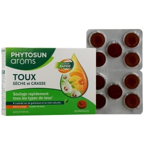 Phytosun Arôms Pastilles Toux Sèche et Grasse