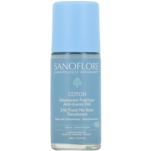 Sanoflore Déodorant Fraicheur Bio Anti-traces 24h Coton