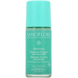 Sanoflore Déodorant Fraicheur Bio Anti-traces 48h Mentha