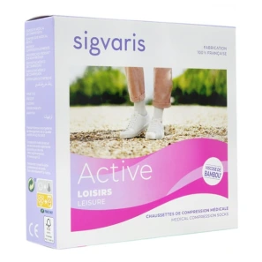 Sigvaris Active Loisirs Bambou Chaussettes Femme Classe 2