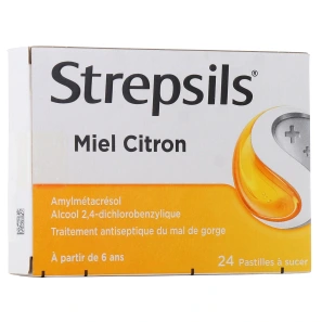 Strepsils pastilles miel citron