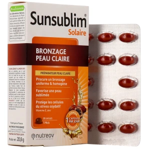 Sunsublim Bronzage Peau Claire