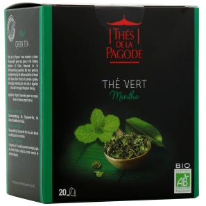 Thés de la Pagode Thé Vert à la Menthe Bio